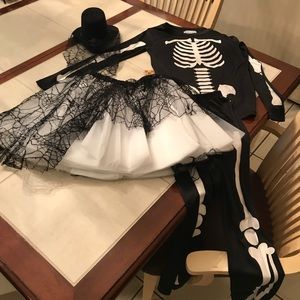Girls Wishcraft skeleton costume